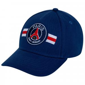 Czapka z daszkiem Paris Saint Germain bawełna junior granatowa