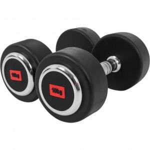 Zestaw hantli do ćwiczeń Gorilla Sports 2x10 kg gumowane