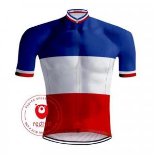 Camisola de ciclismo retro Camisola Francesa Campeã Jersey Tricolore - RedTed