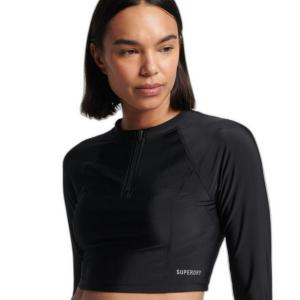 Koszulka do pływania damska Superdry Cropped Rashtop