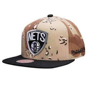 Czapka z daszkiem Mitchell & Ness NBA Brooklyn Nets Choco Camo -BNEYYPPPCAMO