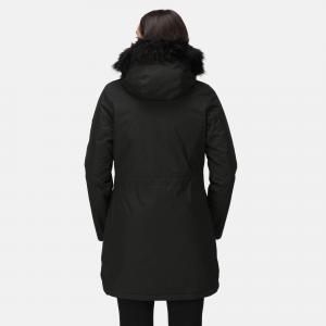 Kurtka Parka Sabinka Fur Trim Rozmiar 40 Czarny - RWP352-800