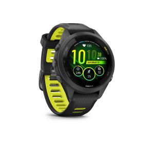 Zegarek inteligentny multisportowy GPS Cardio Garmin Forerunner 265S Music czarno-żółty