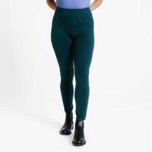 Legginsy jeździeckie damskie 500 z silikonowym lejem