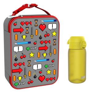 Zestaw lunchowy dziecięcy ION8 Game. Lunchbag i bidon 400ml z RECYCLON