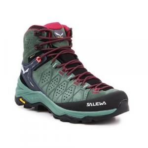 Buty trekkingowe damskie Salewa WS Alp Trainer 2 Mid Gtx czarne,zielone