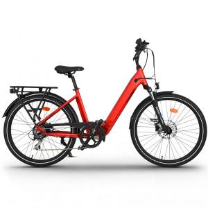 UB100 | Ebike miejski | Zasięg do 140 km | Czerwony | 26\