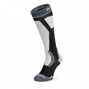 Skarpety męskie narciarskie Bridgedale Ski Easy On Merino P - black/l. grey