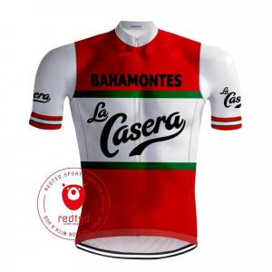 Vintage Cycling Jersey La Casera - Redted