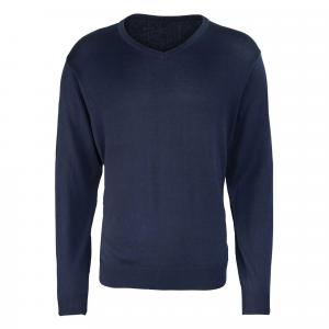 Sweter Męski Z Dzianiny Z Dekoltem V