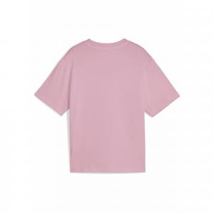 Młodzieżowa koszulka Essentials Boxy PUMA Poised Pink