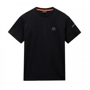 Koszulka crop top Mężczyzna NAPAPIJRI S-BADGE SS