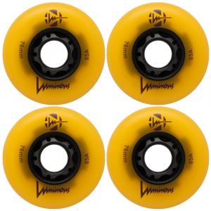 4 kółka do rolek fitness Luminous LED 76mm/85a świecące