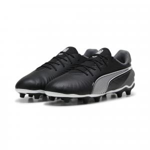 Młodzieżowe buty piłkarskie KING Match FG/AG PUMA Black White Cool Dark Gray