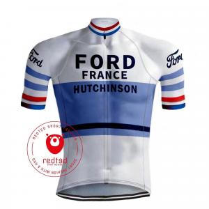 Camisola de ciclismo retro Ford France - REDTED