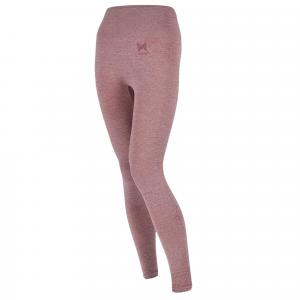 Damskie legginsy sportowe z wysokim stanem, spodnie fitness, różowy melanż