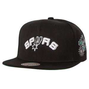 Czapka z daszkiem do koszykówki Mitchell & Ness NBA San Antonio Spurs czarna