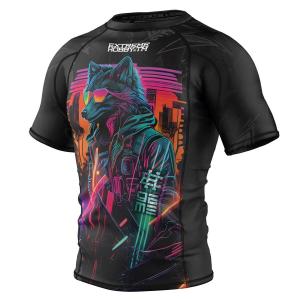 Koszulka Męska na siłownię rashguard MMA EXTREME HOBBY CYBER ANIMALS