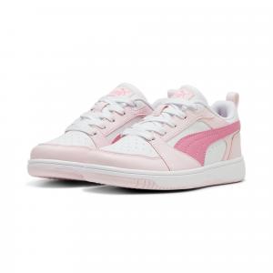 Dziecięce sneakersy Rebound V6 Lo PUMA White Fast Pink Whisp Of