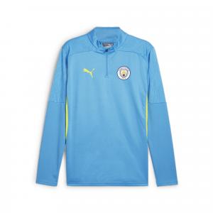 Męska bluza treningowa Manchester City z zamkiem 1/4 PUMA Magic Blue Yellow Glow