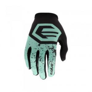 Dorosły BMX rękawice Evolve Splatter, Neo Mint/