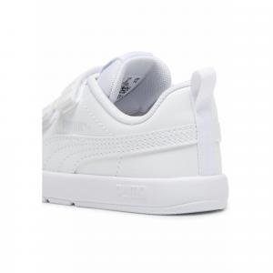 Sneakersy dla małych dzieci Courtflex V3 PUMA White Silver Mist Gray