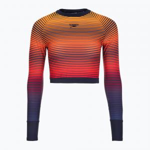 Longsleeve do pływania damski Speedo Placement Wrap Back Top