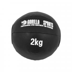 Piłka lekarska do ćwiczeń ze skóry syntetycznej Gorilla Sports 2kg