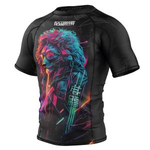 Koszulka Męska na siłownię rashguard MMA EXTREME HOBBY CYBER ANIMALS