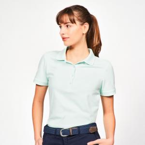 Koszulka polo do golfa damska z krótkim rękawem Inesis MW500