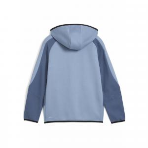 Młodzieżowa bluza Evostripe z kapturem zapinana na suwak PUMA Cool Blue