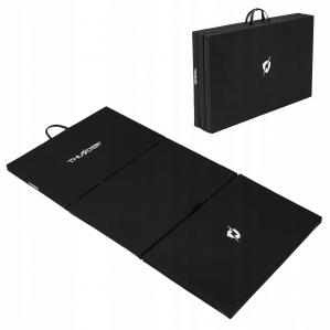 Materac gimnastyczny składany czarny do ćwiczeń 197x100x5