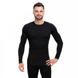 KOSZULKA ACTIVE WOOL LS12820 MĘSKA-BLACK xl