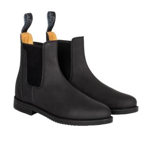 Buty jodhpur z nubuku z bocznymi elastycznymi paskami