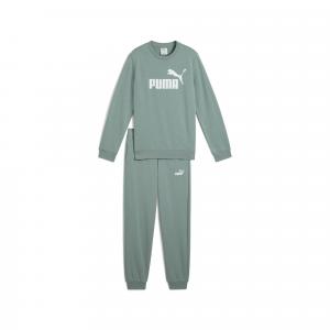 Młodzieżowy dres Essentials z logo No. 1 z bluzą PUMA Green Moon