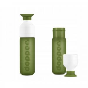 Butelka na wodę Dopper Woodland Pine 450 ml z kubkiem