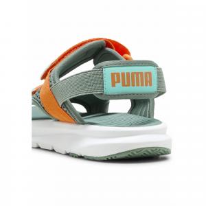 Sandały młodzieżowe PUMA Evolve PUMA Green Moon Orange Glo Aquatic