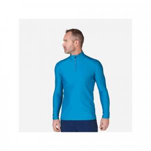 Bluza narciarska męska Rossignol CLASSIQUE 1/2 Zip termo niebieska