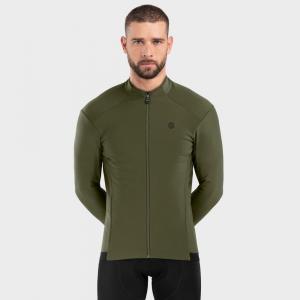 Mężczyzna Kolarstwo Męska kurtka rowerowa softshell J1 Khangai SIROKO Khaki