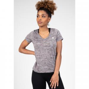 Elmira V-Neck Koszulka - Szary Melange