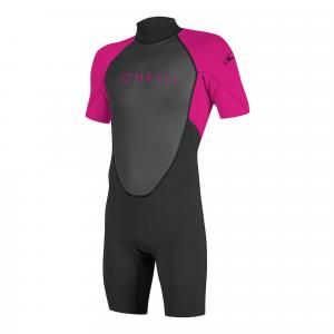 Pianka Dziecięca O'NEILL REACTOR-2 2MM BACK ZIP S/S Black/Berry