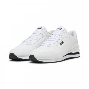 Skórzane sneakersy unisex ST Runner v4 PUMA White Black