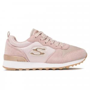 Buty na co dzień damskie SKECHERS RETROS OG 85 GOLDN GURL zamsz