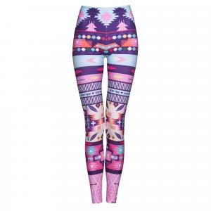 Legginsy sportowe damskie DEEP TRIP Lukier