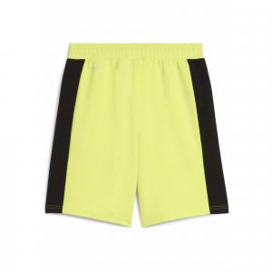 Młodzieżowe szorty dresowe Active Sports z grafiką PUMA Lemon Sherbert Yellow