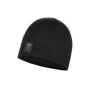 Czapka biegowa unisex Buff Knitted & Polar Black zimowa ciepła i komfortowa