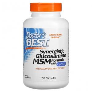 Glukozamina + MSM z Formułą OptiMSM Doctor's Best 180 kapsułek