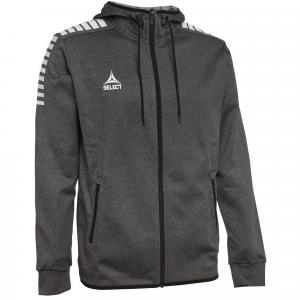 Bluza piłkarska męska rozpinana z kapturem Select Monaco ZIP Hoodie szara