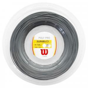 Naciąg tenisowy Wilson Poly Pro szpula 200 m. silver 1,25 mm