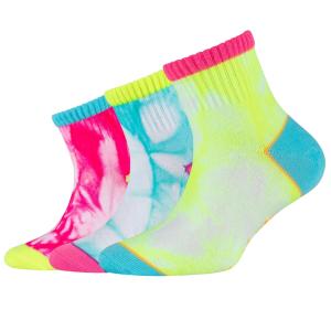 Skarpetki sportowe dziewczęce 3PPK Girls Casual Fancy Tie Die Socks